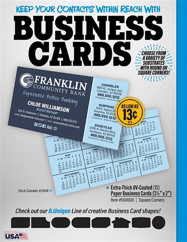 Keep Your Contacts Within Reach With Business Cards!