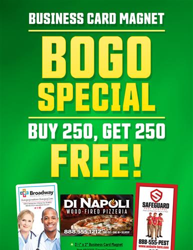 Special Offer: Get 250 Business Card Magnets When You Buy 250!