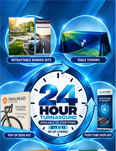 24 Hour Turnaround Available on Everything