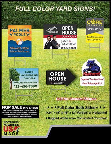 Full Color Yard Signs
