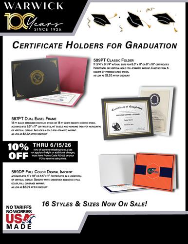 Certificate Holders for Graduation