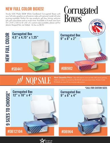 NEW Full Color Corrugated Gift Boxes