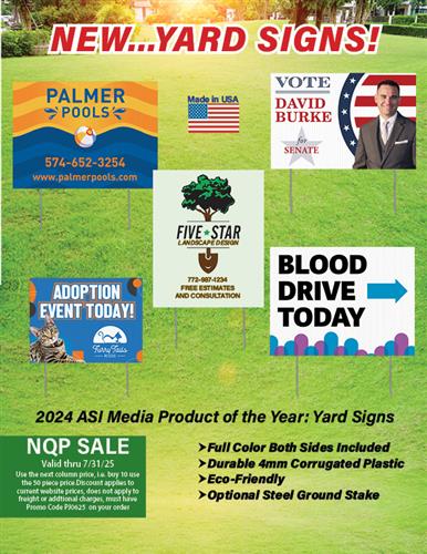 NEW Yard Signs