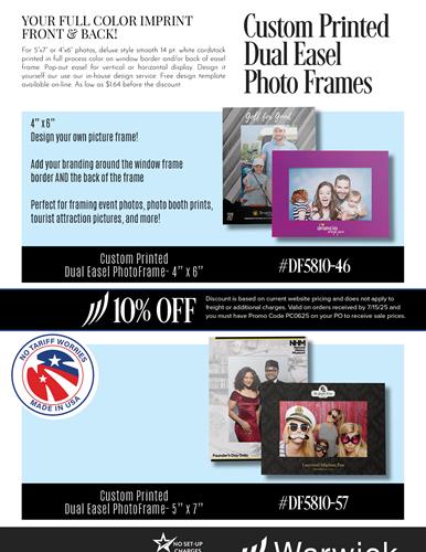 10% Off Full Color Budget Priced Photo Frames