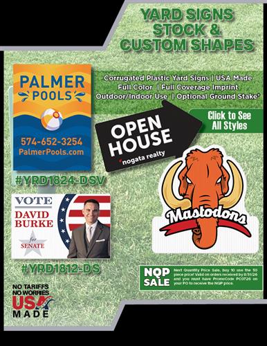Full Color Yard Sign Sale