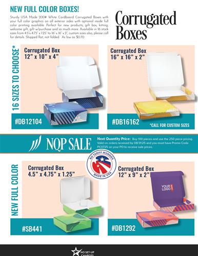 NEW Full Color Corrugated Box Sale