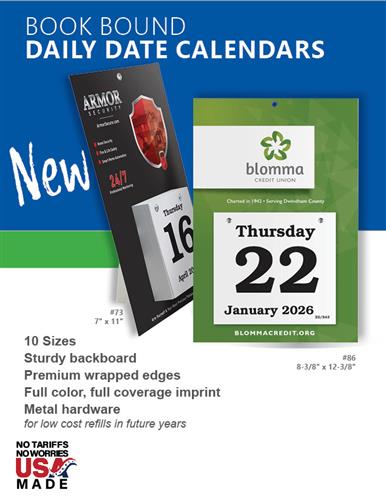 Full Color Daily Date Calendars