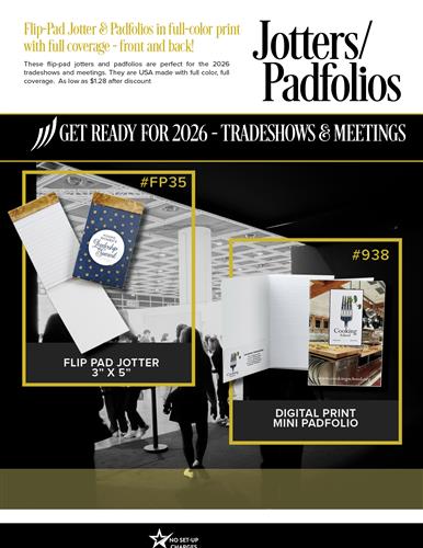 Full Color Jotters and Padfolios from Warwick